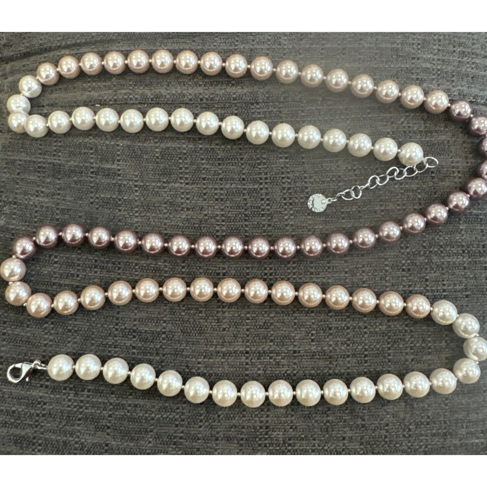 Charter Club Necklace Faux Pearl Strand‎ 42 Inch Long 3 Different Colors